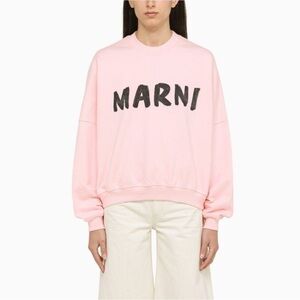 Marni | Pink Logo Crewneck Sweatshirt Size 38 Fall/Winter 2023